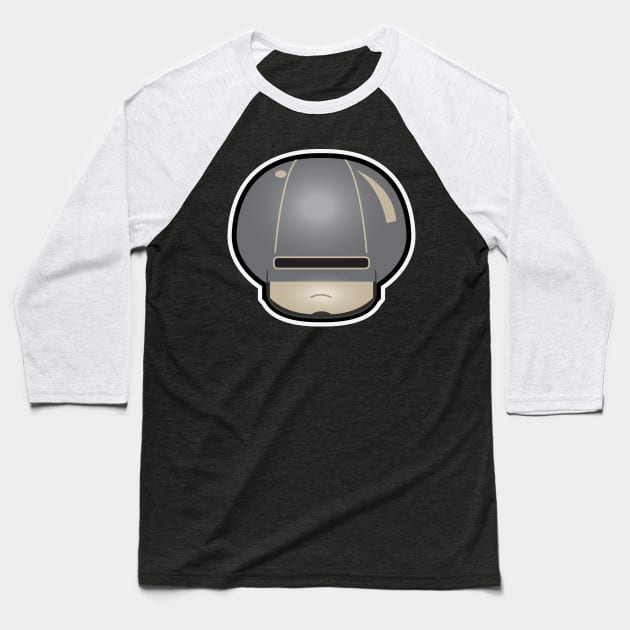 Robo-Mushroom Baseball T-Shirt by DarkChoocoolat